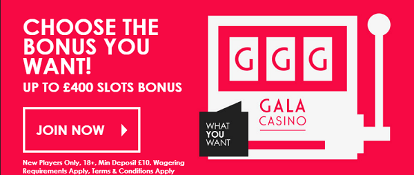 Gala casino online promo code